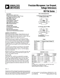 Datasheet REF191FS manufacturer Analog Devices